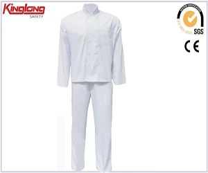 porcelana Venta al por mayor, pantalones de chef de algodón ejecutivo personalizados, abrigos de chef con estampado de rayas para hombres fabricante