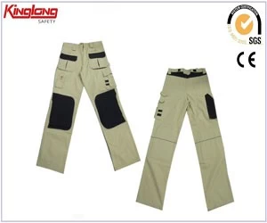 Chiny hurtowych męskie spodnie cargo niestandardowe dorywczo spodnie, bojówki z ochrony kolan producent