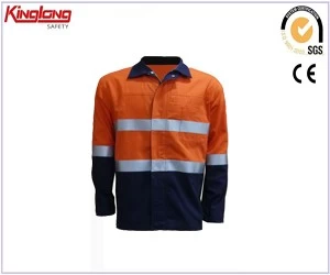 China working garments men HIVI work suit with reflective tape on hot sale manufacturer
