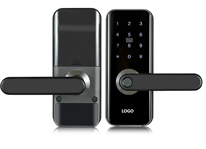Commercial Electronic Password Lock USB Rechargeable RF Card Smart Hotel Door Lock