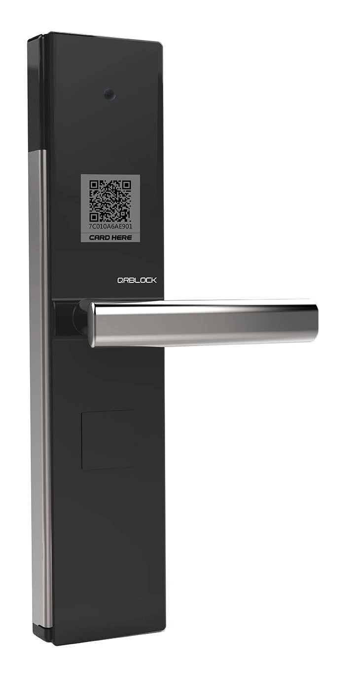 Keyless access qr code RFID card hotel door lock
