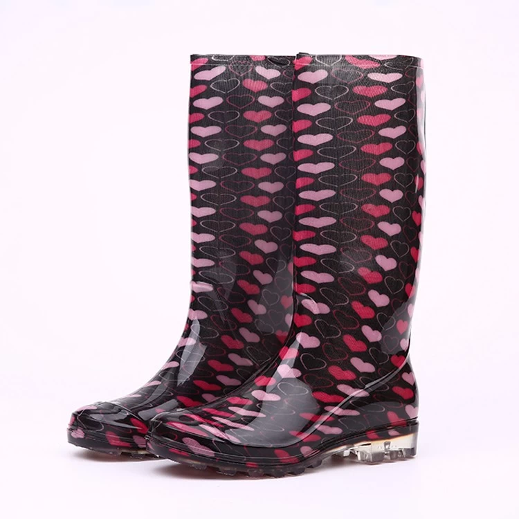 China 202-7 waterproof anti slip rain boots for lady manufacturer