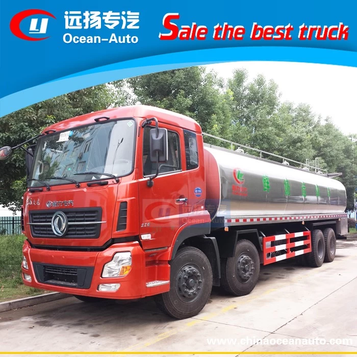 dongfeng kinland 8x4 25CBM fresh milk transporting truck