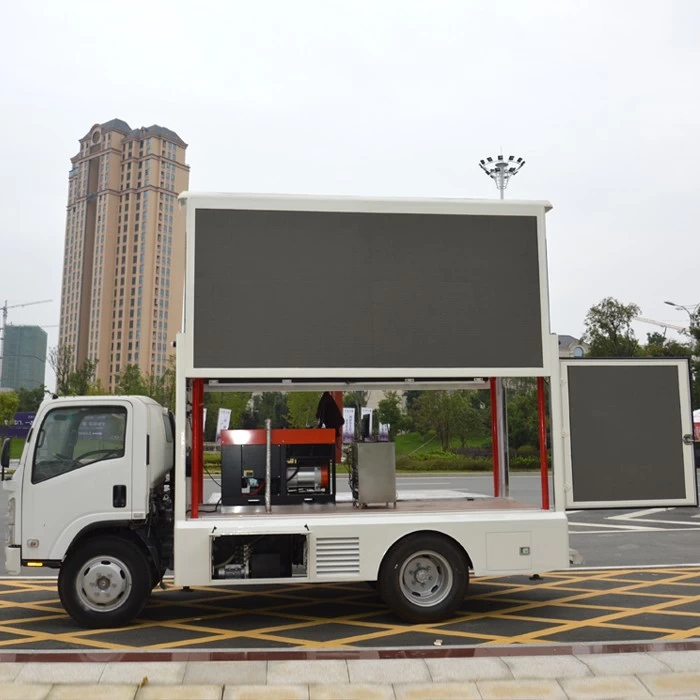 ISUZU BRAND Double screen with P8 screen model mobile led truck