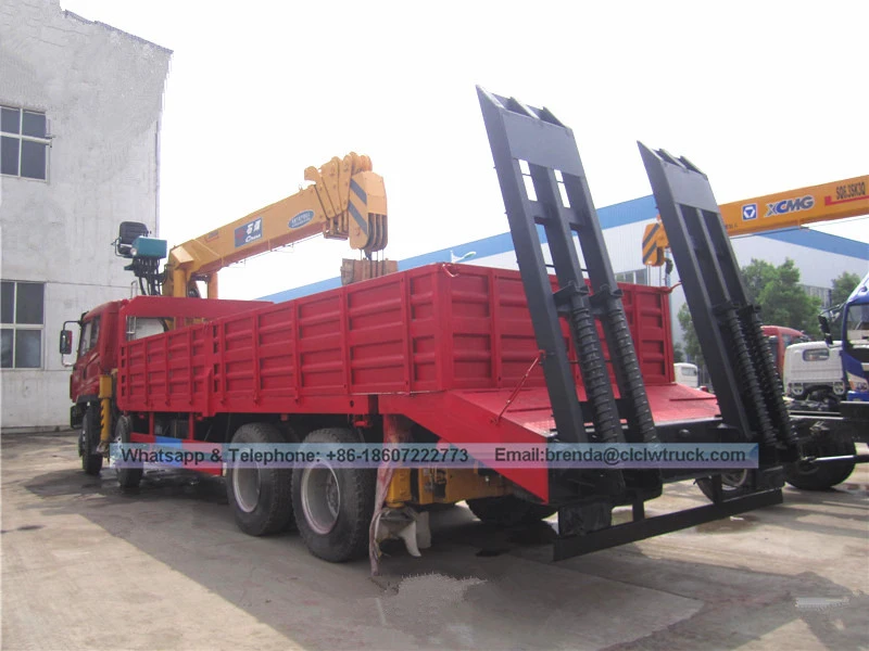 10-12 طن شوفنغ 8*4 شاحنة بوم بومب متداخلة مثبتة على رافعة