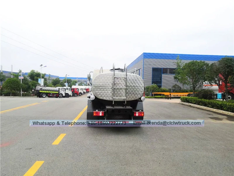 Thép không gỉ 1000L-5000L để vận chuyển sữa vận chuyển bể chứa sữa trên xe tải