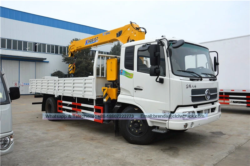 4*2 डोंगफेंग किंगरुन 6.3 टन क्रेन ट्रक के साथ