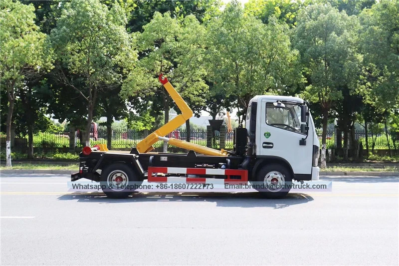 4x2 DFAC 5cbm Cambán de basura de elevación de gancho