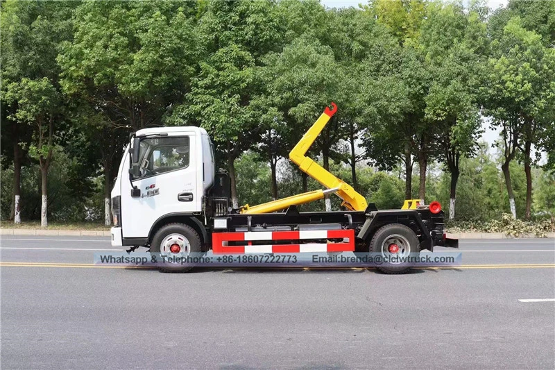 4x2 DFAC 5cbm Cambán de basura de elevación de gancho