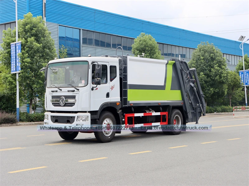 4x2 Dongfeng 10 CBM Truck Compactor, поставщик мусора для мусора