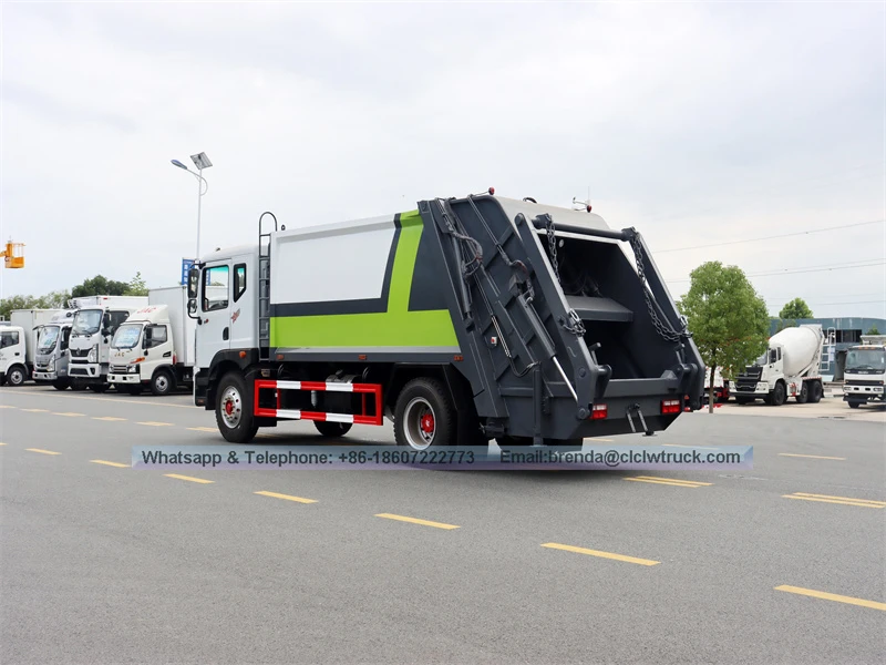 4x2 Dongfeng 10 CBM Truck Compactor, поставщик мусора для мусора