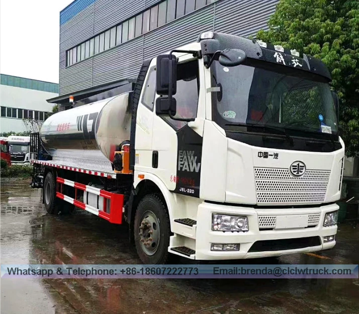 4x2 Dongfeng Kingrun 8.000-10.000 Lít Asphalt phân phối xe tải