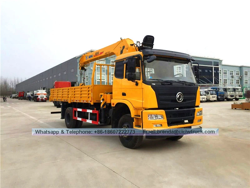 4x4 Truck Supplier China, 6300kgs Dongfeng Truck Crane Manufacturer China
