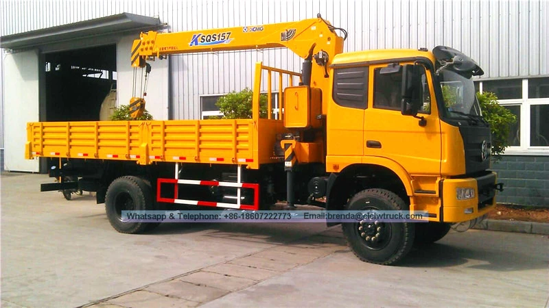 4x4 Truck Supplier China, 6300kgs Dongfeng Truck Crane Manufacturer China