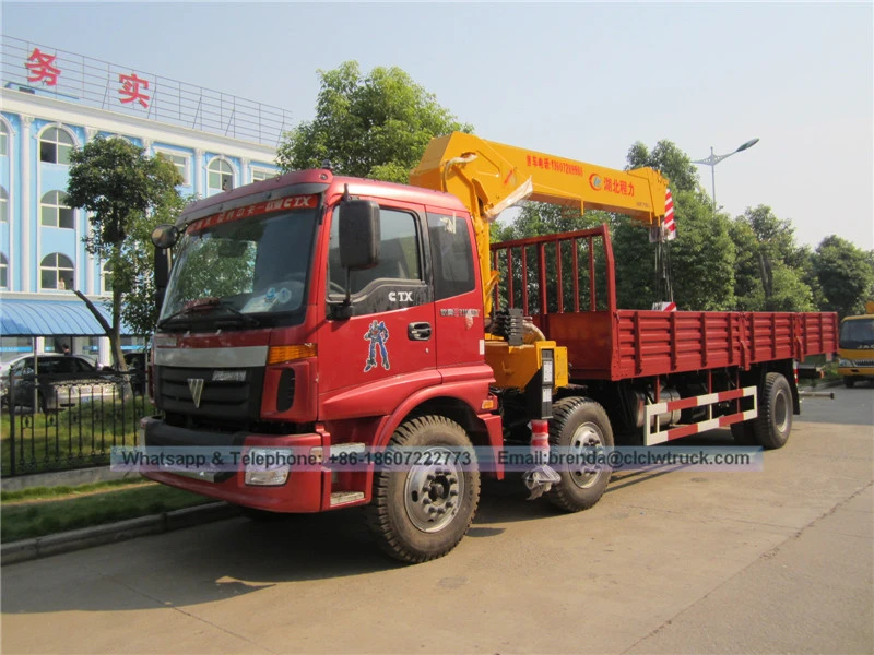 6X2福田欧曼8-10吨的液压臂汽车起重机