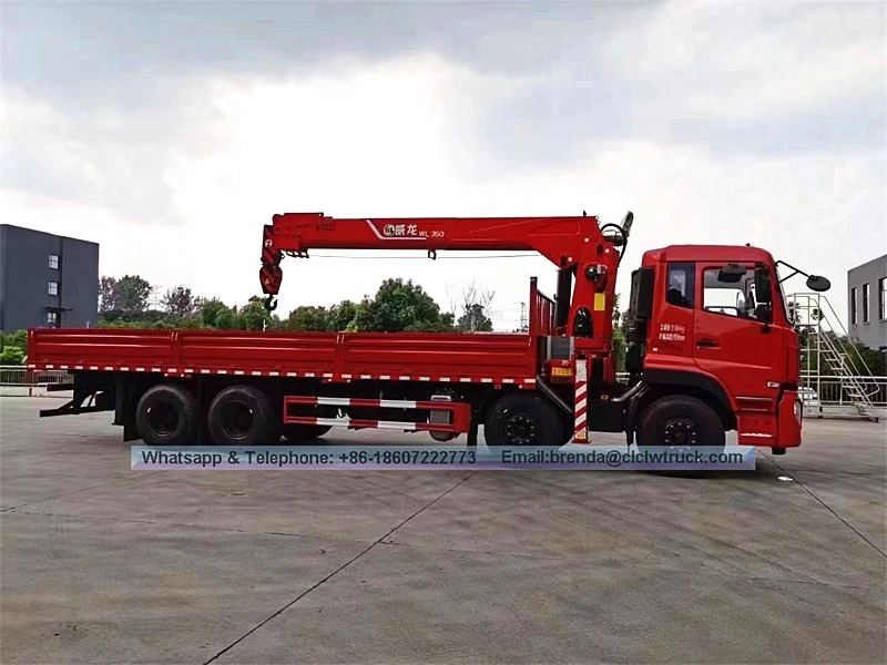 8x4 Dongfeng Kinland 14-16 Ton Boom Truck na may Crane