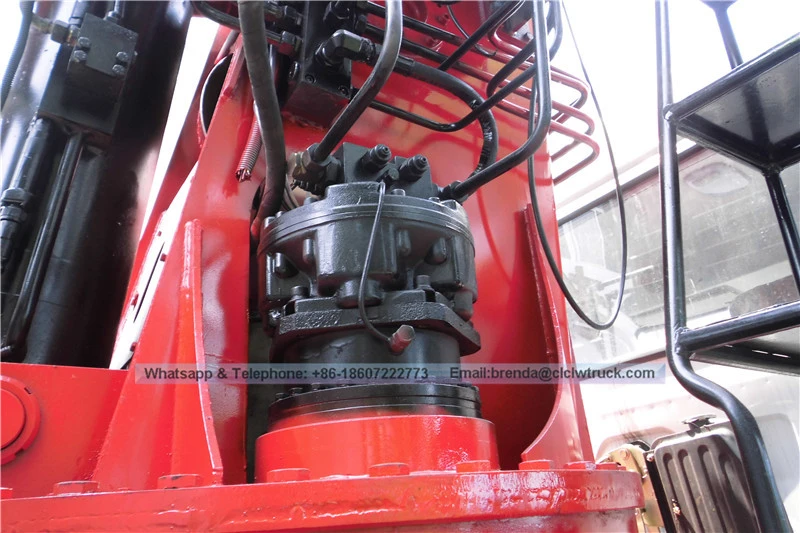 8x4 flatbed ट्रक पर चढ़कर क्रेन चीन निर्माता