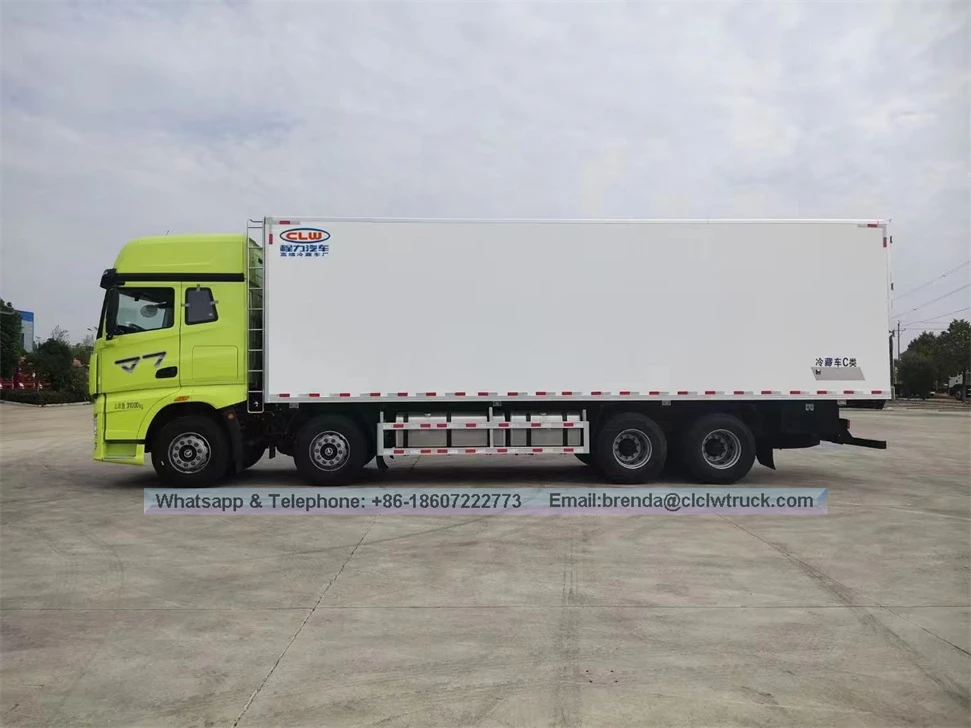 9.6 METERS FAW JIEFANG J7 Awtomatikong Paghahatid Palamig na Trak Direktang Pagbebenta ng Cargo Van Food Refrigerated Truck Reefer Freezer Cold Box Truck