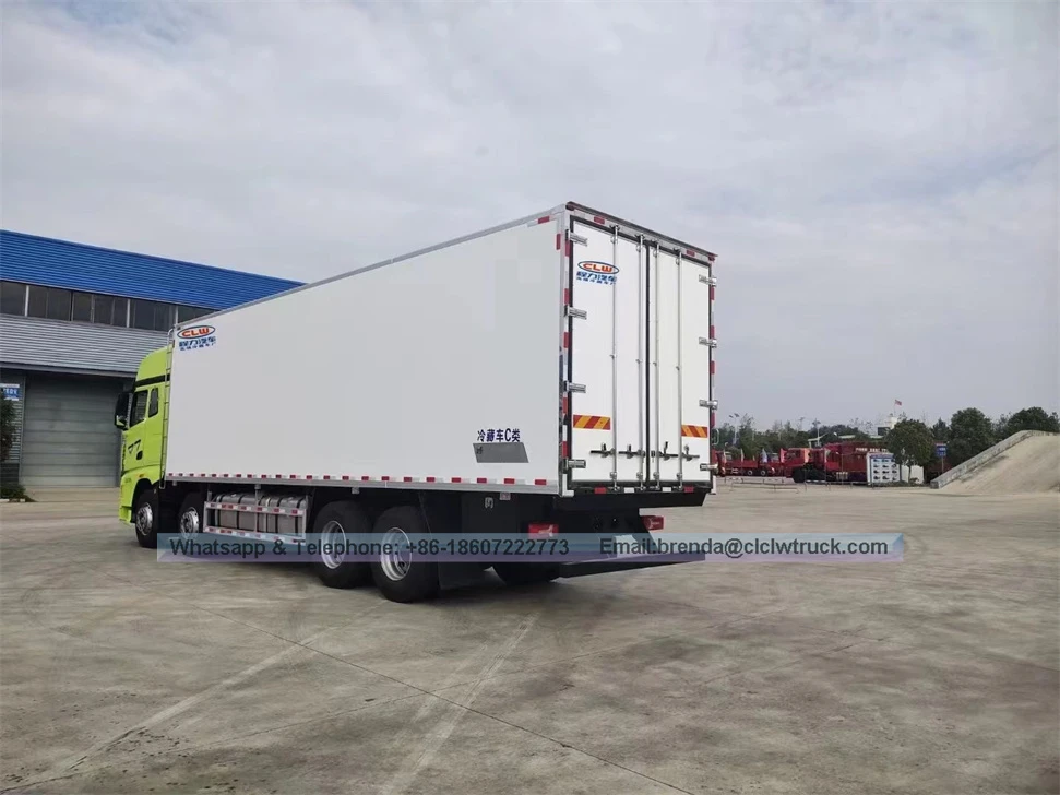9.6 METERS FAW JIEFANG J7 Awtomatikong Paghahatid Palamig na Trak Direktang Pagbebenta ng Cargo Van Food Refrigerated Truck Reefer Freezer Cold Box Truck
