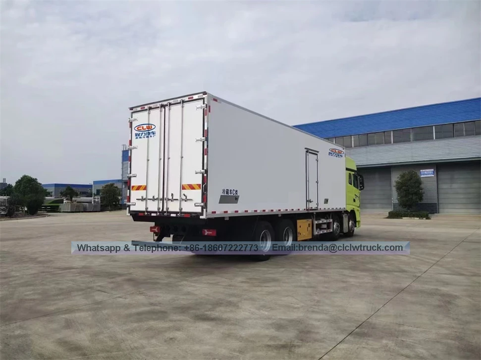 9.6 METERS FAW JIEFANG J7 Awtomatikong Paghahatid Palamig na Trak Direktang Pagbebenta ng Cargo Van Food Refrigerated Truck Reefer Freezer Cold Box Truck