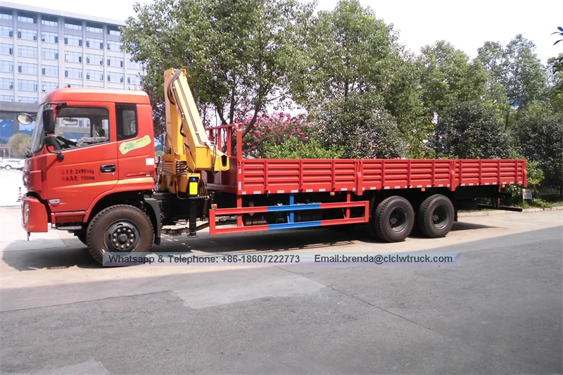China Dongfeng 10-12 ton Hydraulic Truck Mounted Crane, Supplier Telescopic Boom Crane Truck