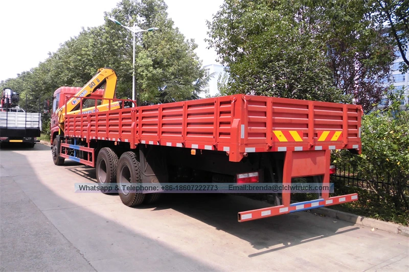 China Dongfeng 10-12 ton Hydraulic Truck Mounted Crane, Supplier Telescopic Boom Crane Truck
