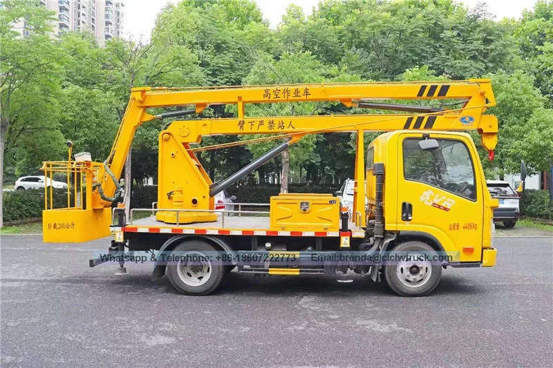 Ang tagagawa ng Tsina na Faw Aerial Platform Truck, 13 metro ang mataas na trak na nagtatrabaho