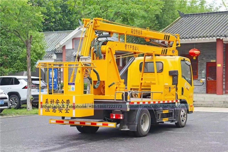 Ang tagagawa ng Tsina na Faw Aerial Platform Truck, 13 metro ang mataas na trak na nagtatrabaho
