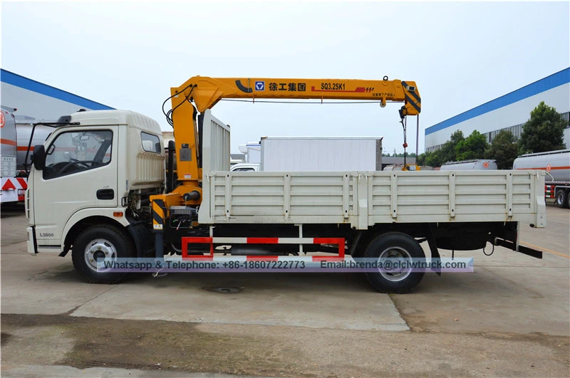 DFAC 4X2 3200 Kgs Truck Mountec Crane, 3.2 ton Lorry Crane