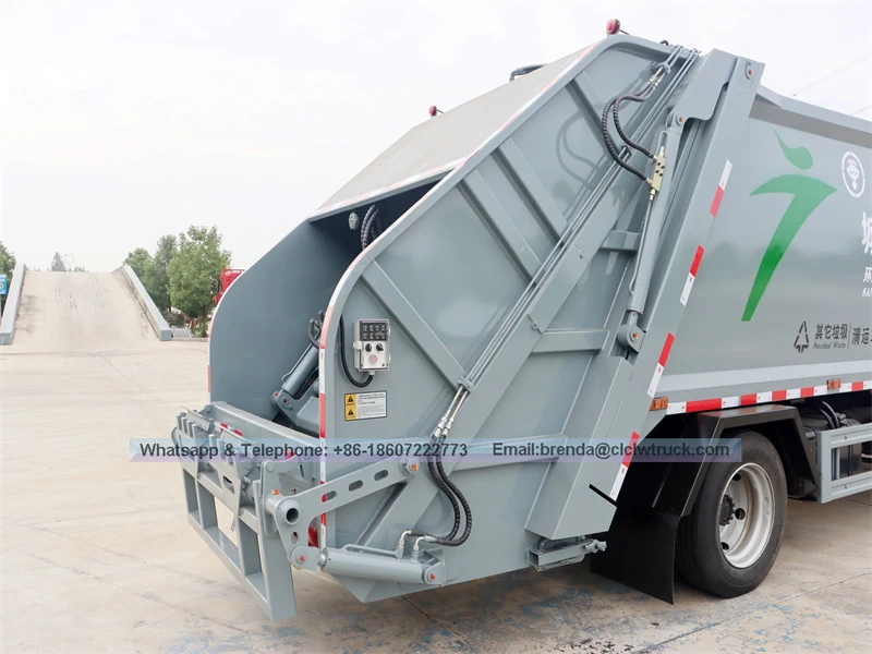 DFAC 4x2 8CBM संपीड़न कचरा ट्रक