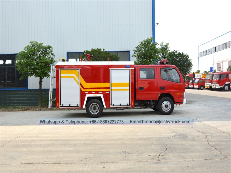 DFAC 4x2 Nhà sản xuất ban đầu xe tải chữa cháy với tàu chở nước 2000L