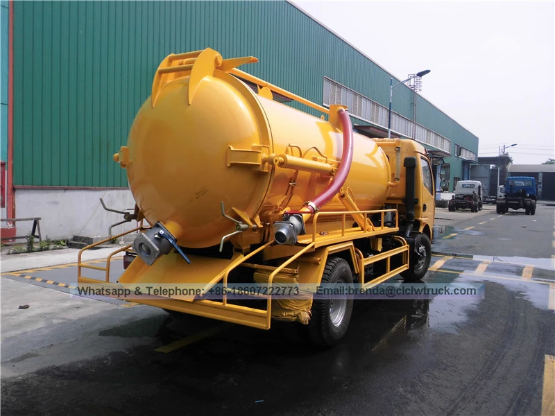 DFAC 6000 litro sewage suction truck