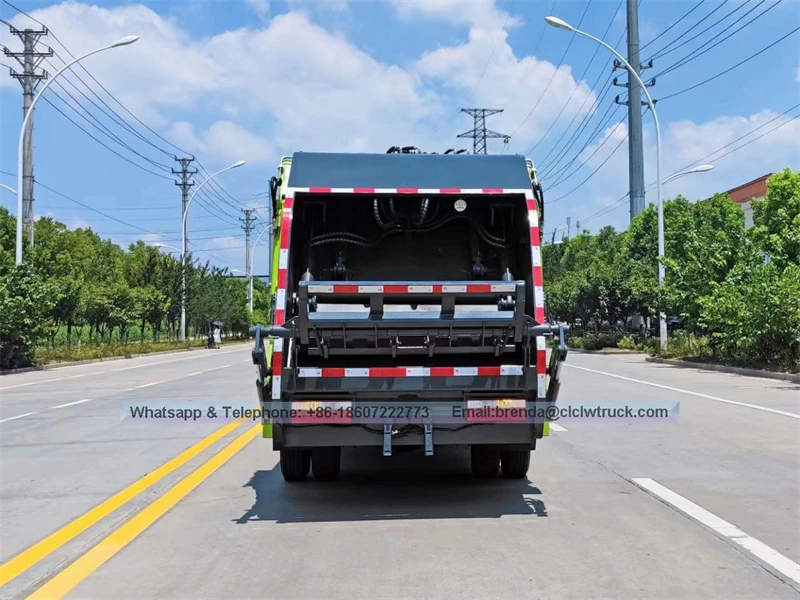 Dongfeng mini rear loader basura trak tumanggi compactor basura pagtatapon trak hydraulic basura compactor truck-dfac duolika 5cmb compressed basura trak