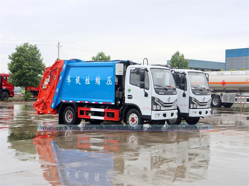 Caminhão de lixo de compressão DFAC, caminhão de lixo DFAC, 4*2 caminhão de lixo