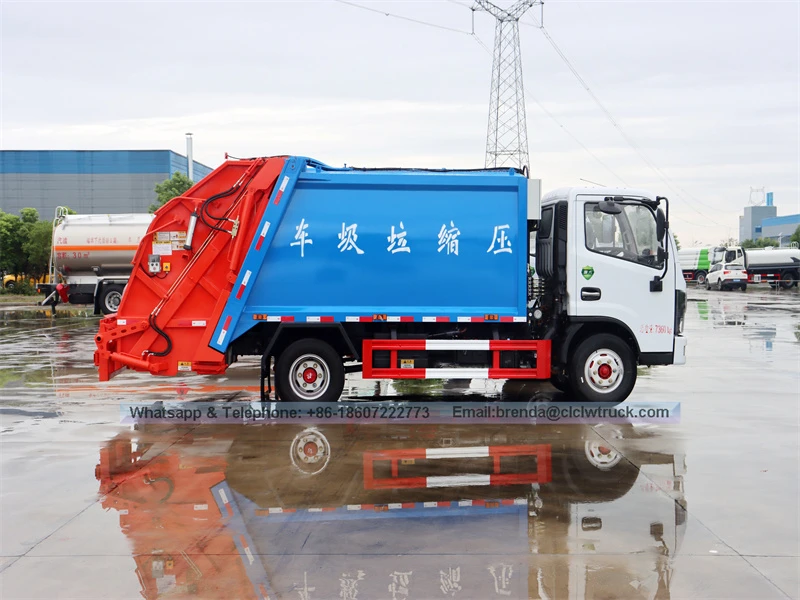 Caminhão de lixo de compressão DFAC, caminhão de lixo DFAC, 4*2 caminhão de lixo
