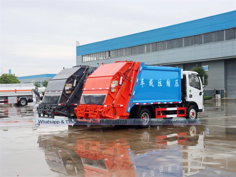 Caminhão de lixo de compressão DFAC, caminhão de lixo DFAC, 4*2 caminhão de lixo