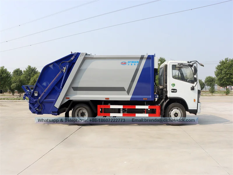 Dongfeng 5-7M3 การบีบอัดรถบรรทุกขยะ (ระบบควบคุมอัตโนมัติและด้วยตนเอง)