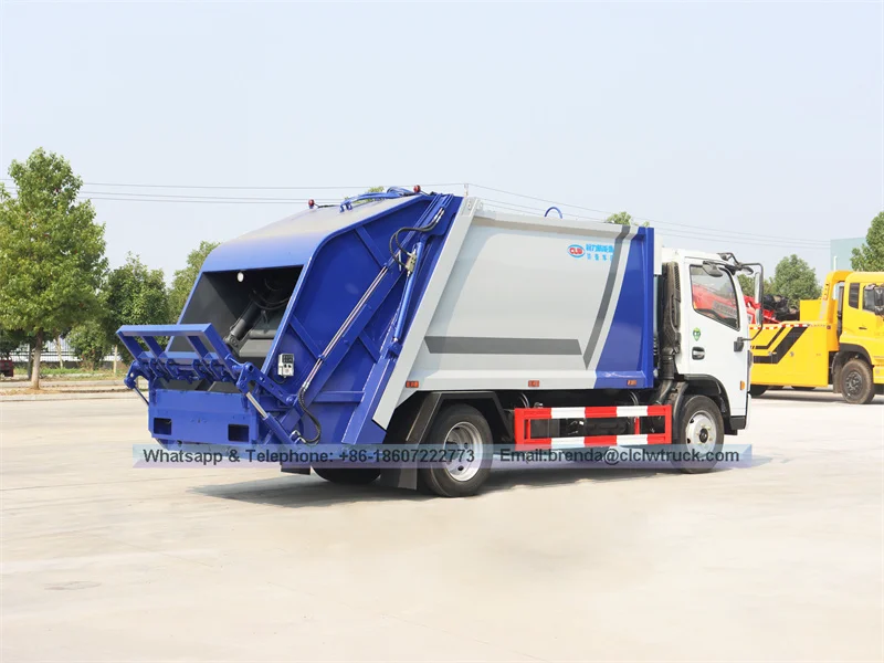 Dongfeng 5-7M3 การบีบอัดรถบรรทุกขยะ (ระบบควบคุมอัตโนมัติและด้วยตนเอง)