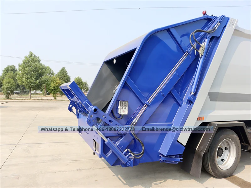 Dongfeng 5-7M3 การบีบอัดรถบรรทุกขยะ (ระบบควบคุมอัตโนมัติและด้วยตนเอง)