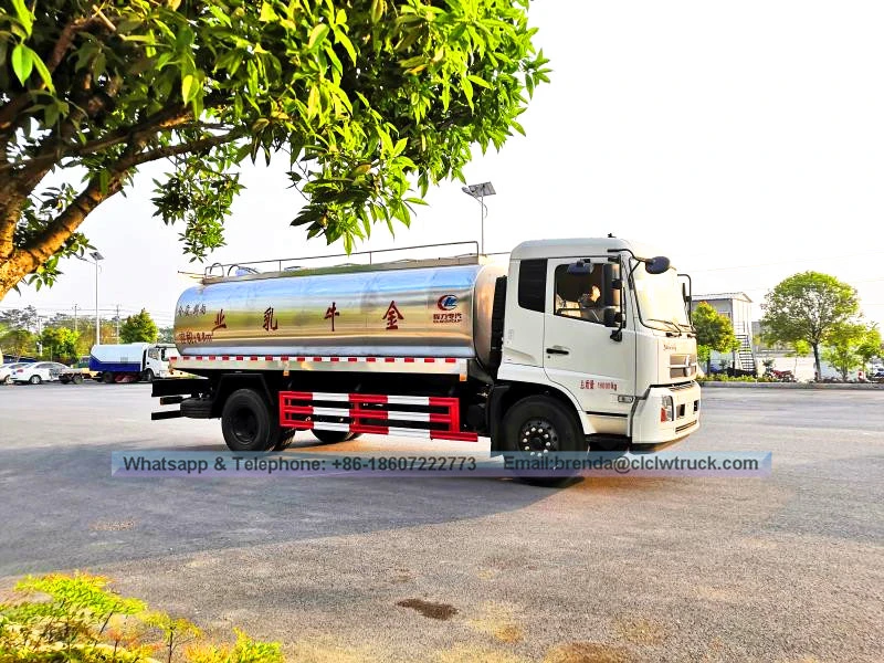 Dongfeng Kingrun 12CBM Sariwang Milk Transporting Truck
