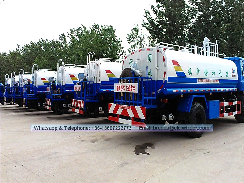 Dongfeng 15000liter Water Truck Supplier China, 4x2 15cbm Tagagawa ng Tanker Tanker Taker