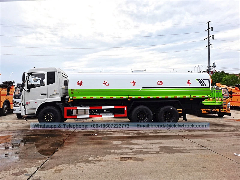 Dongfeng 20000liter Water Truck Supplier, 20CBM Water Truck, 6x4 Water Truck Sale sa China