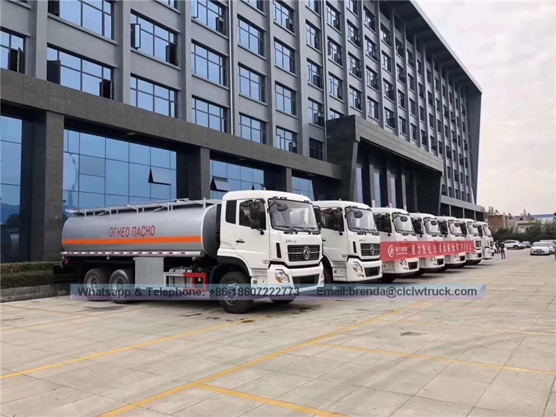 चीन डोंगफेंग 25000 लीटर ईंधन बोवर ऑयल टैंकर ट्रक उत्पादक