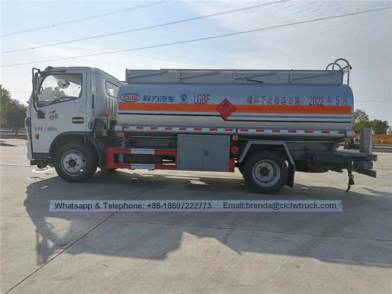 Dongfeng 4x2 6ton -10ton Oil Tanker Tanker Truck ผู้ผลิตจีน