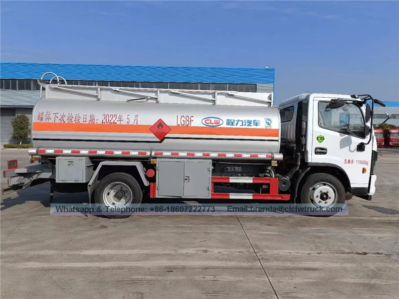 Dongfeng 4x2 6ton -10ton Oil Tanker Tanker Truck ผู้ผลิตจีน
