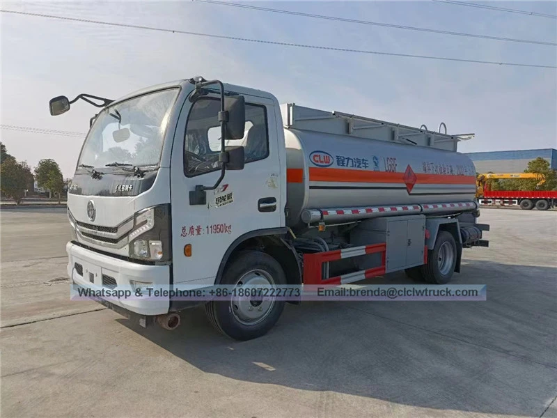 Dongfeng 4x2 6ton -10ton Oil Tanker Tanker Truck ผู้ผลิตจีน