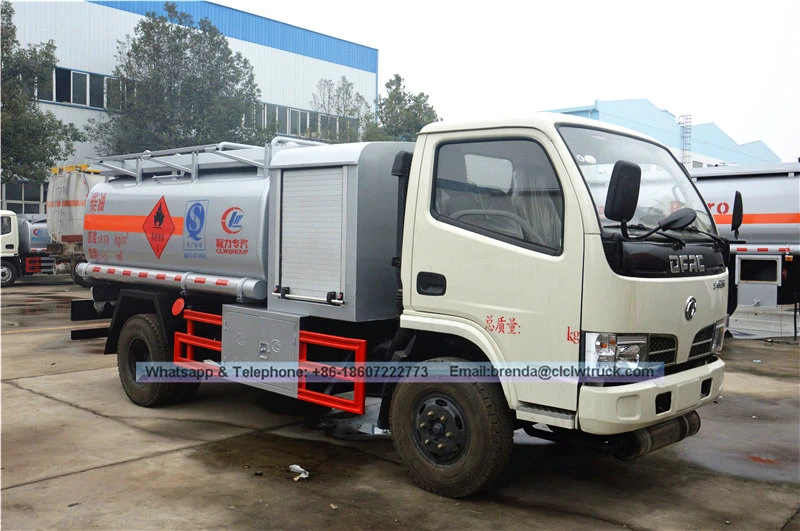 Dongfeng 4x2 5000L kecil lori tangki bahan api