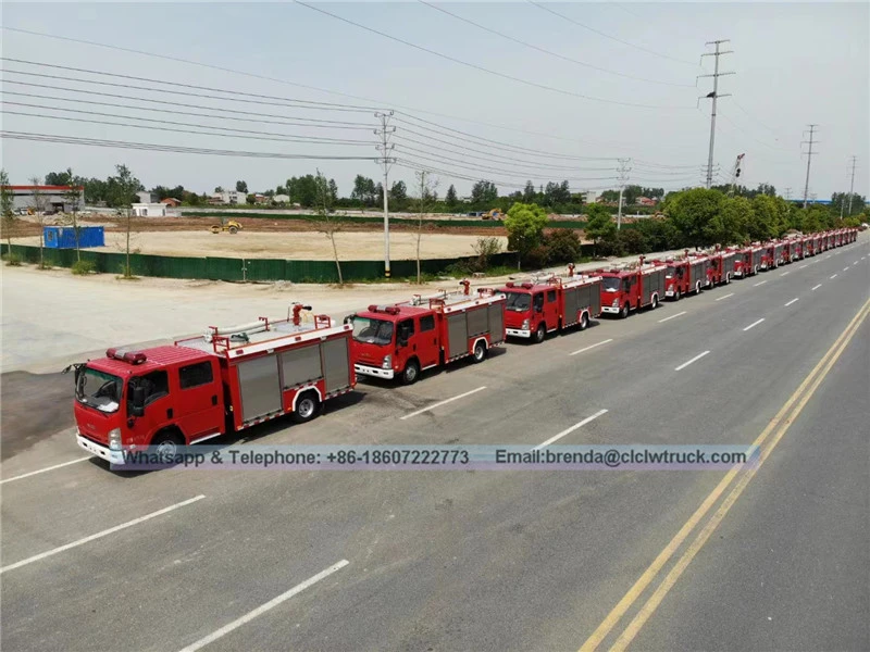 Isuzu 5000Liter ผู้ผลิตรถดับเพลิงจีนผู้จำหน่ายรถดับเพลิง 4x2 5Cbm