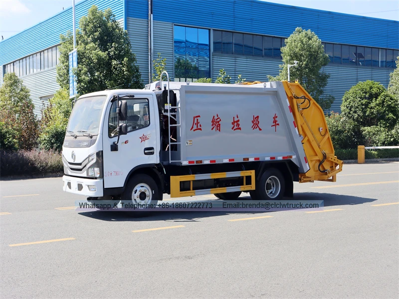 Dongfeng 6M3垃圾车，压缩垃圾车