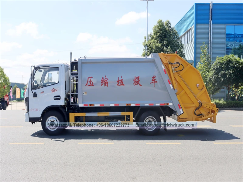 Dongfeng 6M3垃圾车，压缩垃圾车